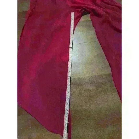 EUC Los Banditos Pants RED Rayon Boho Hippie XL - Picture 3 of 10